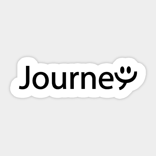 Journey creative typography design Sticker by DinaShalash